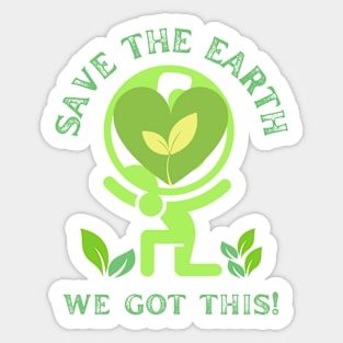 Save the earth Sticker